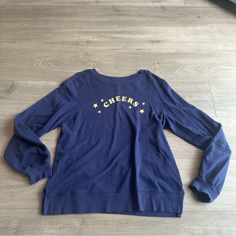 EUC by Anthropologie cheers graphic sweatshirt - size medium
